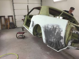 Ohio coupe getting ready for primer after all repairs are made.