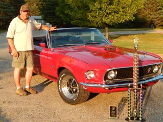 Completed GT convertible wins best of show at the Mid Michigan all Mustang and Ford show. 